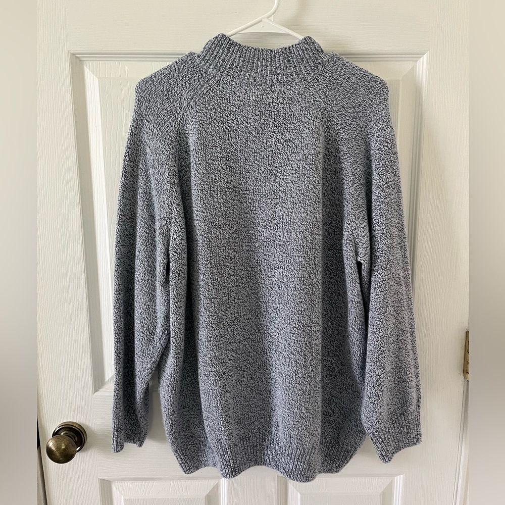 Karen Scott Cable-Knit Crew Sweater with Button Detail - Picture 2 of 5